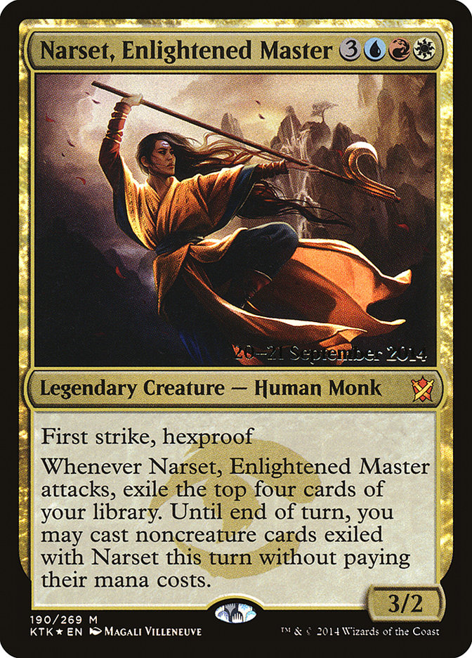 Narset, Enlightened Master [Khans of Tarkir Prerelease Promos] | Silver Goblin