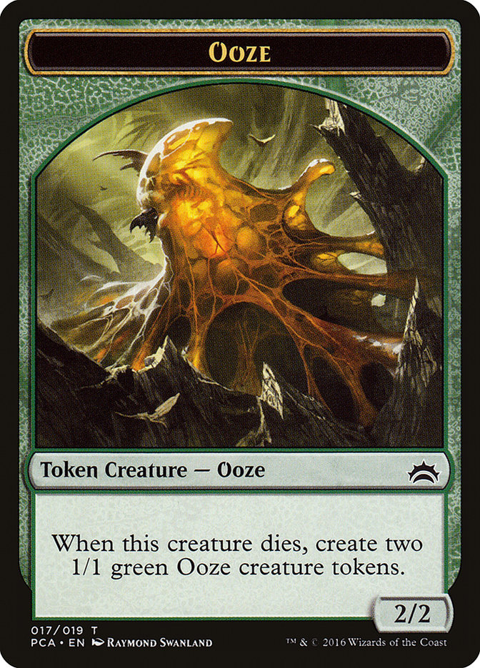 Ooze (016) // Ooze (017) Double-Sided Token [Planechase Anthology Tokens] | Silver Goblin