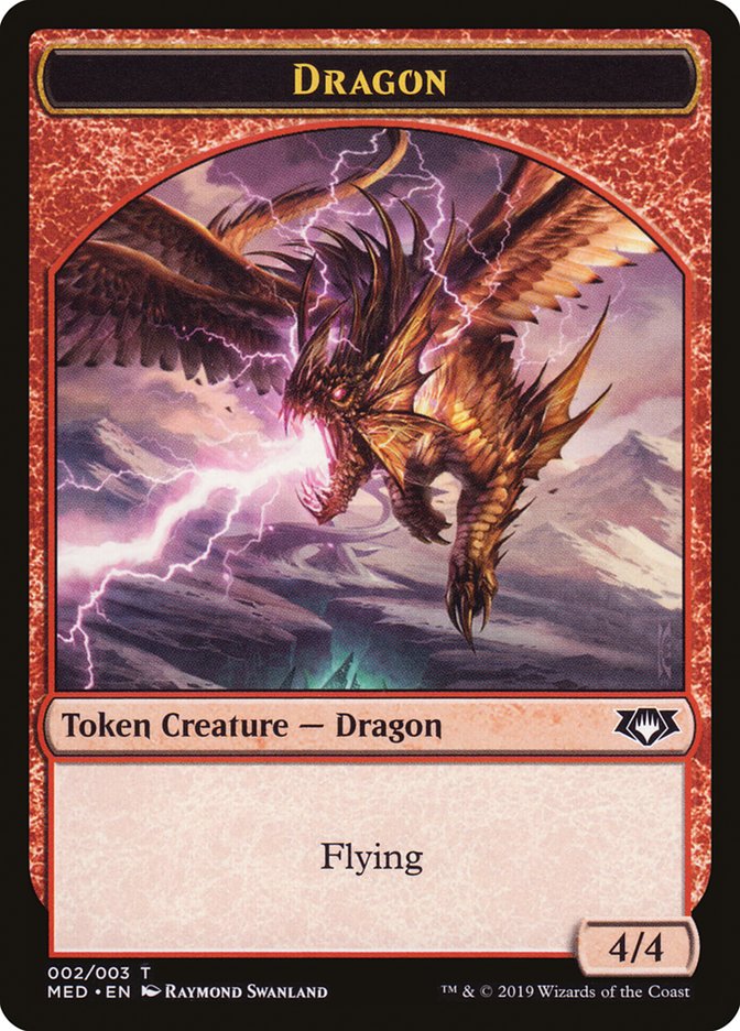 Dragon Token [Mythic Edition Tokens] | Silver Goblin