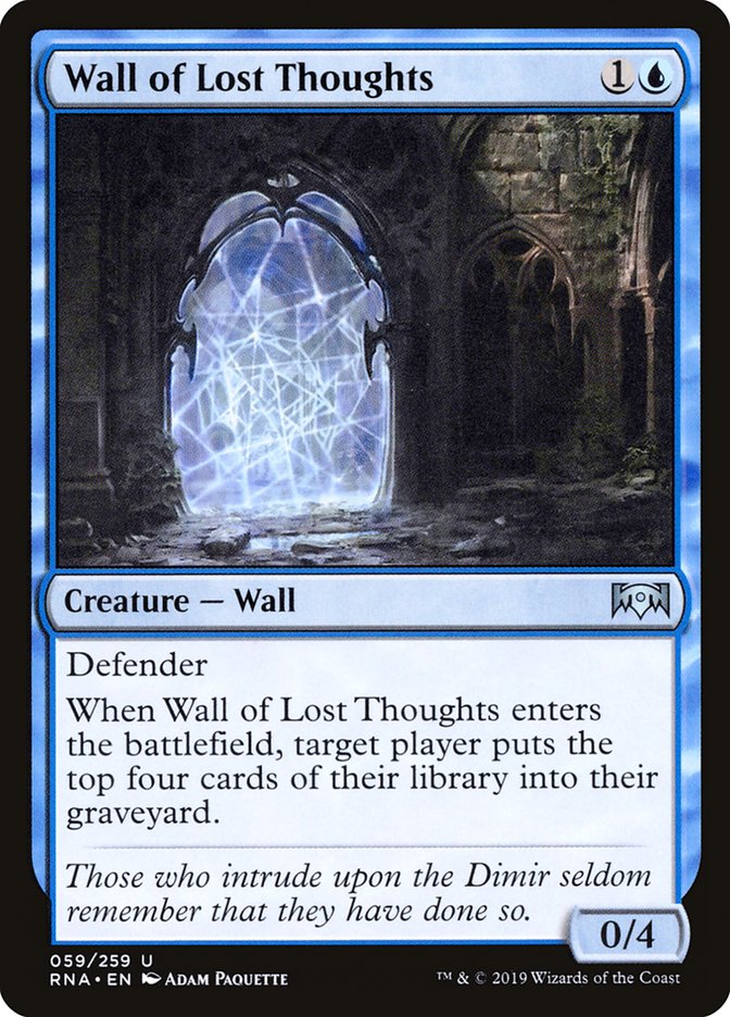 Wall of Lost Thoughts [Ravnica Allegiance] | Silver Goblin