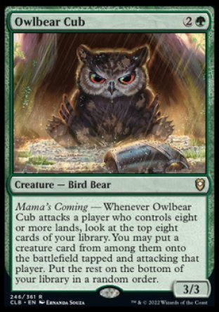 Owlbear Cub [Commander Legends: Battle for Baldur's Gate] | Silver Goblin