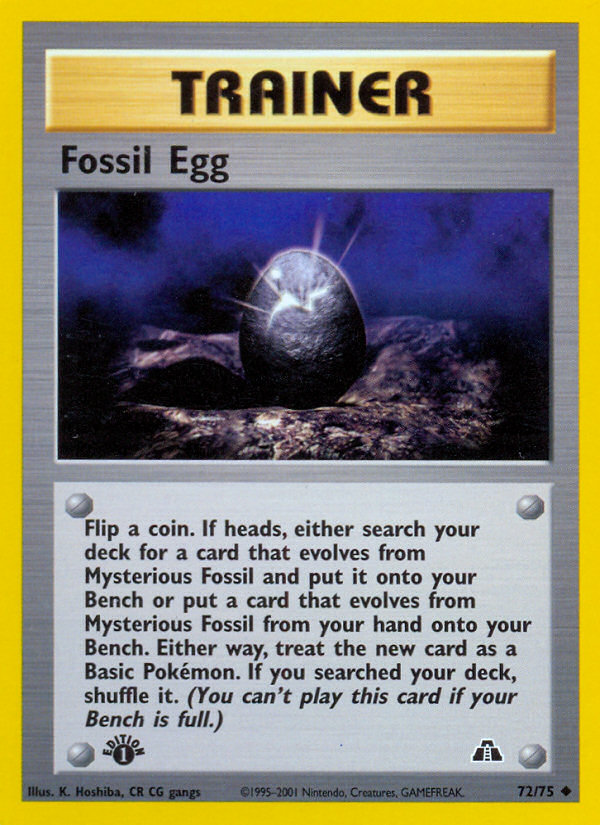 Fossil Egg (72/75) [Neo Discovery 1st Edition] | Silver Goblin