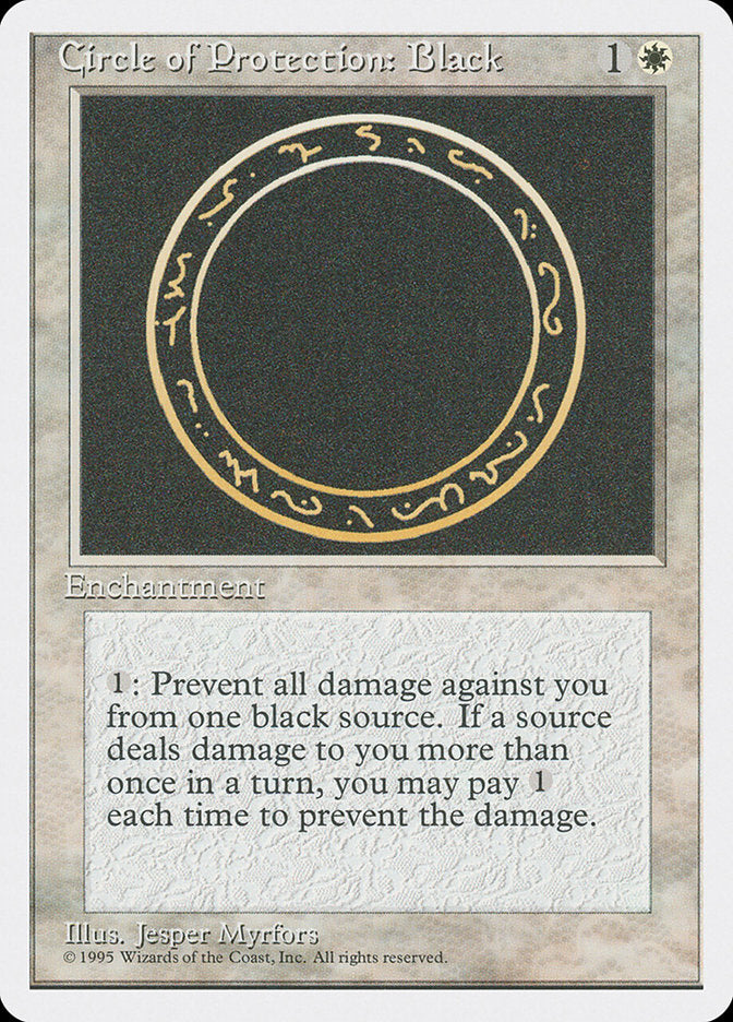 Circle of Protection: Black [Fourth Edition] | Silver Goblin