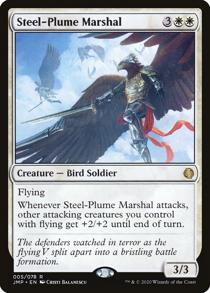 Steel-Plume Marshal [Jumpstart] | Silver Goblin
