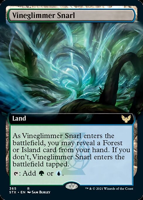 Vineglimmer Snarl (Extended Art) [Strixhaven: School of Mages] | Silver Goblin