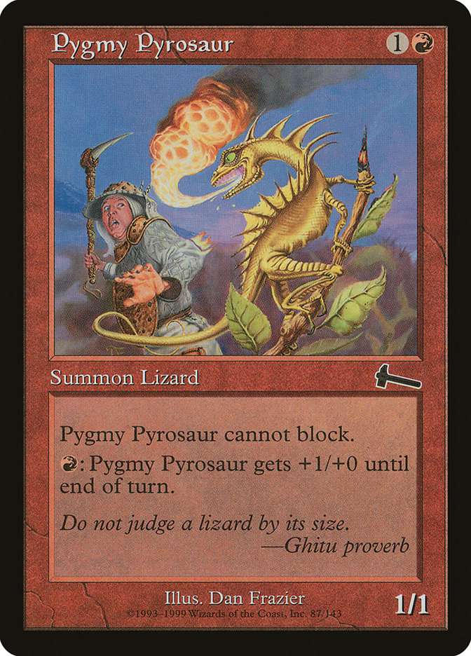 Pygmy Pyrosaur [Urza's Legacy] | Silver Goblin