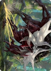 Vorinclex, Monstrous Raider 1 Art Card (Gold-Stamped Signature) [Kaldheim Art Series] | Silver Goblin