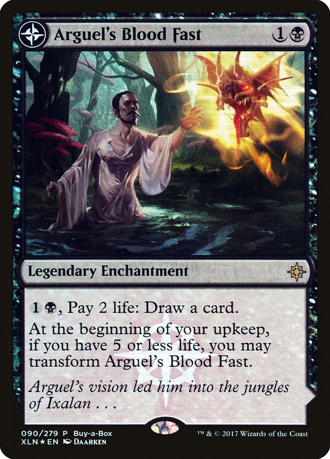 Arguel's Blood Fast // Temple of Aclazotz (Buy-A-Box) [Ixalan Treasure Chest] | Silver Goblin