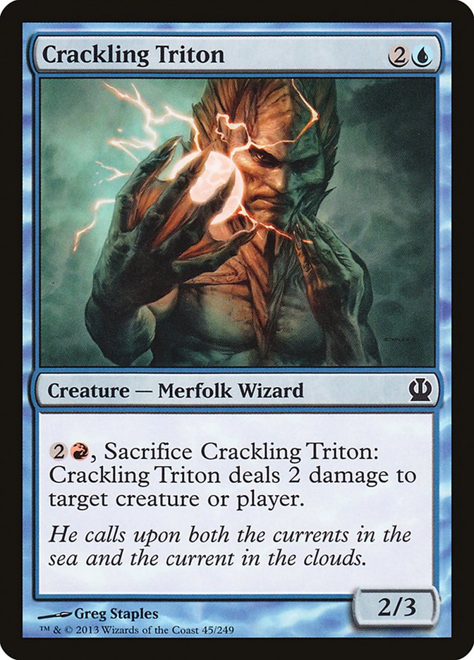 Crackling Triton [Theros] | Silver Goblin