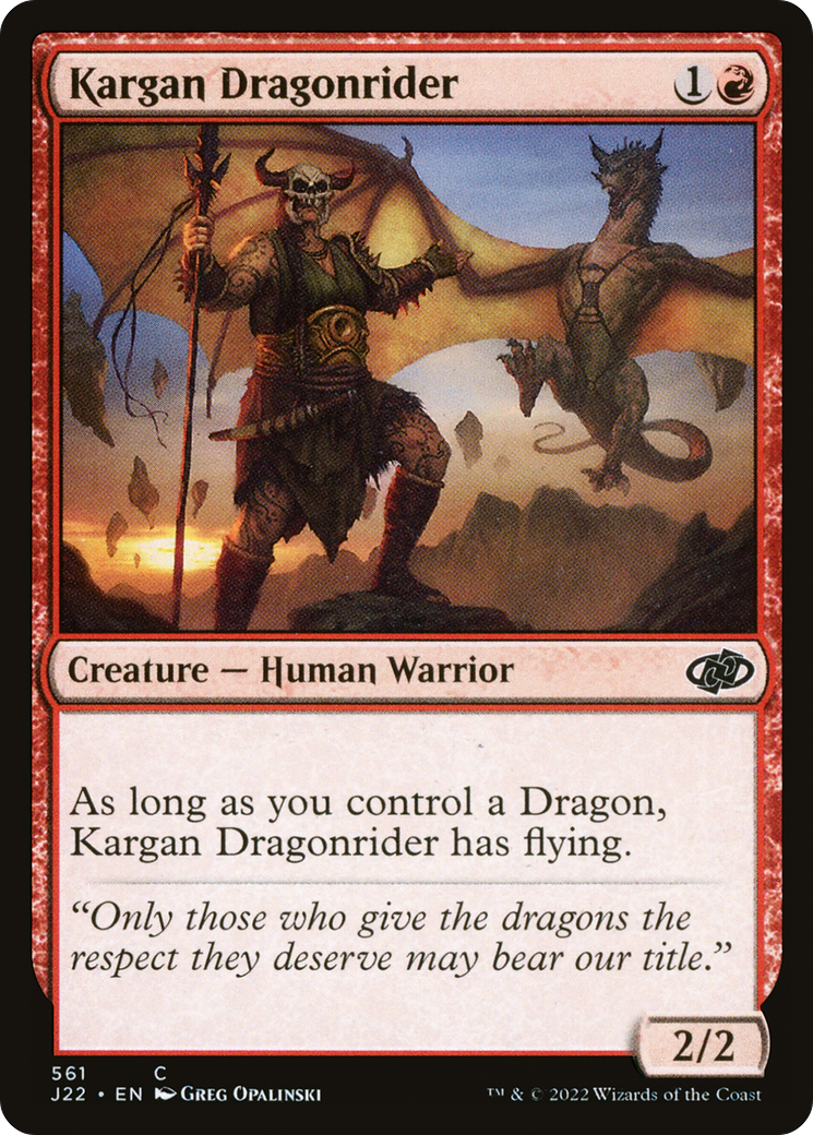 Kargan Dragonrider [Jumpstart 2022] | Silver Goblin