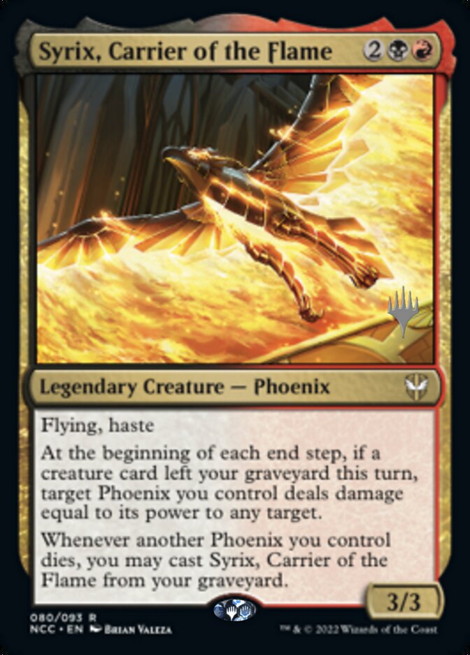 Syrix, Carrier of the Flame (Promo Pack) [Streets of New Capenna Commander Promos] | Silver Goblin