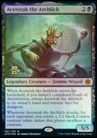 Acererak the Archlich [Dungeons & Dragons: Adventures in the Forgotten Realms Prerelease Promos] | Silver Goblin