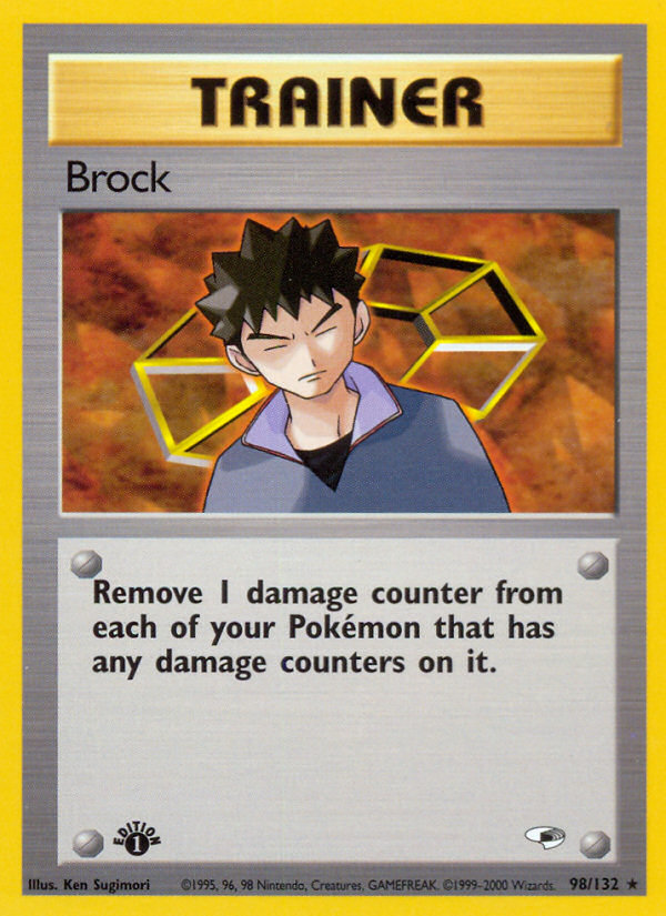 Brock (98/132) [Gym Heroes 1st Edition] | Silver Goblin