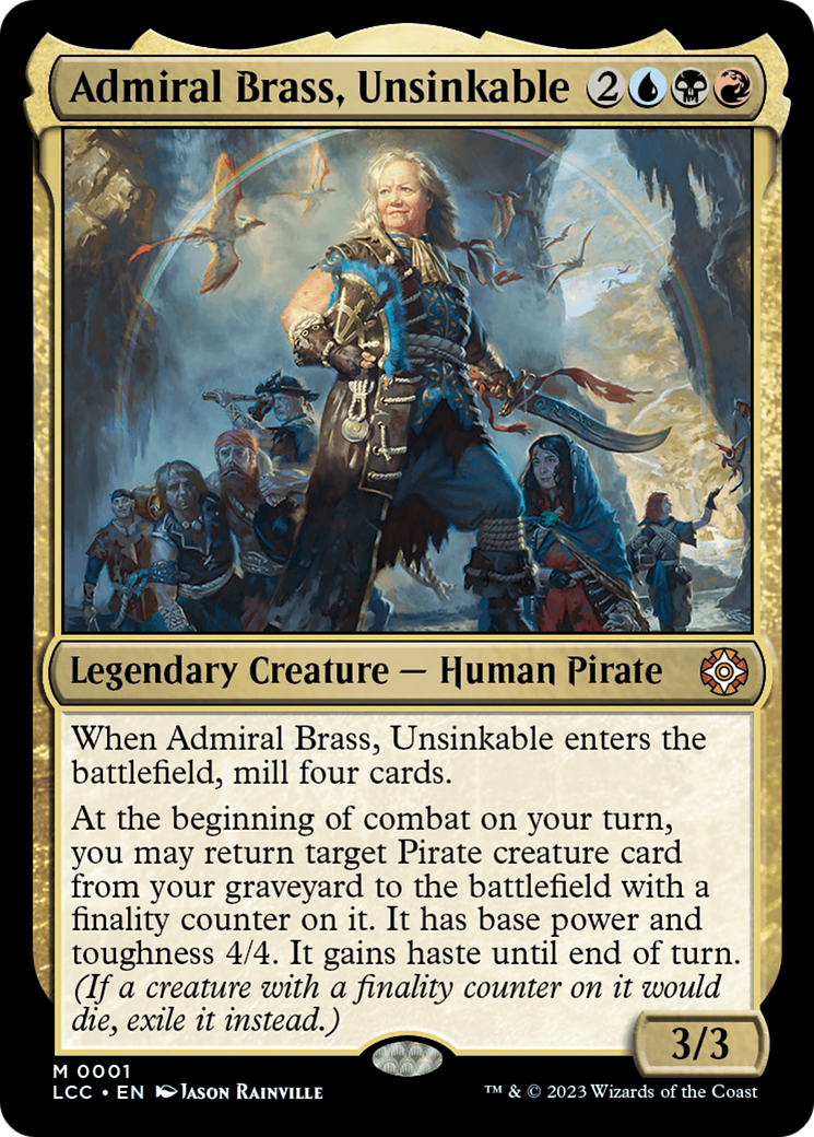 Admiral Brass, Unsinkable (Display Commander) [The Lost Caverns of Ixalan Commander] | Silver Goblin