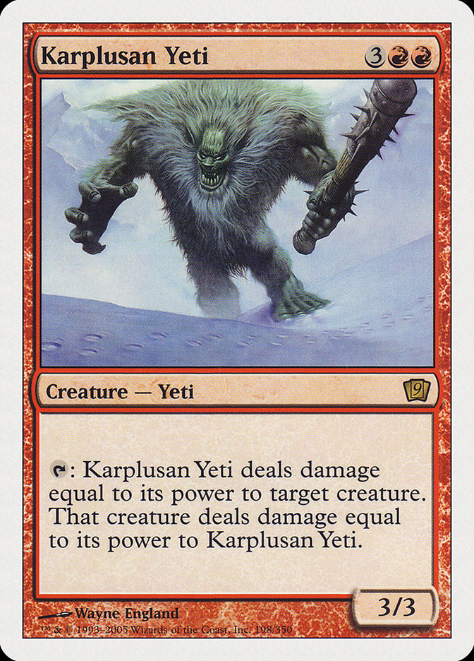 Karplusan Yeti [Ninth Edition] | Silver Goblin
