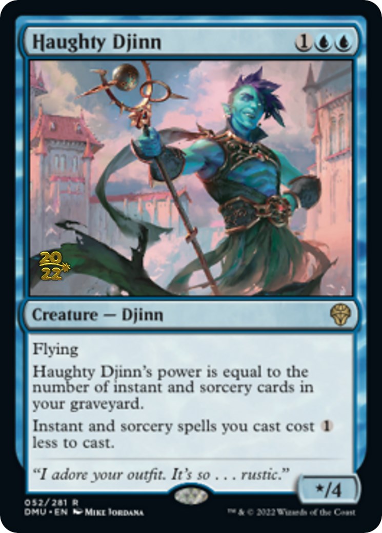 Haughty Djinn [Dominaria United Prerelease Promos] | Silver Goblin