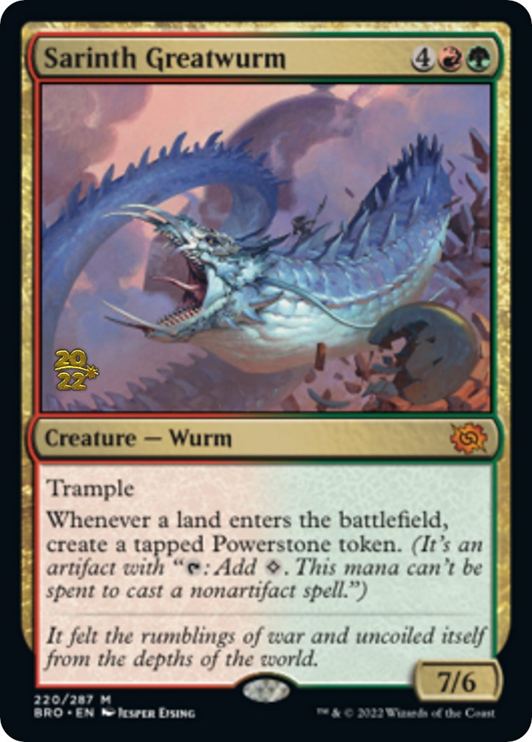 Sarinth Greatwurm [The Brothers' War Prerelease Promos] | Silver Goblin