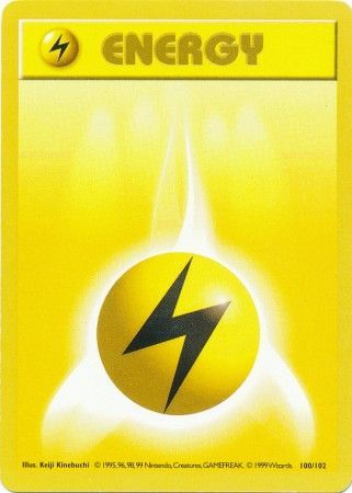 Lightning Energy (100/102) [Base Set Shadowless Unlimited] | Silver Goblin
