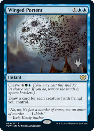 Winged Portent (Promo Pack) [Innistrad: Crimson Vow Promos] | Silver Goblin