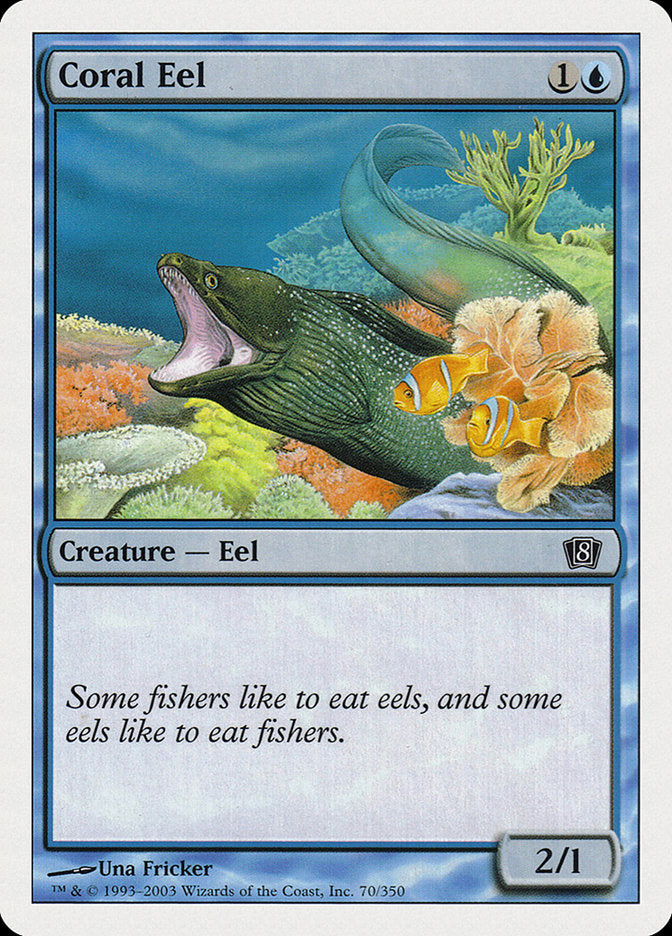 Coral Eel [Eighth Edition] | Silver Goblin