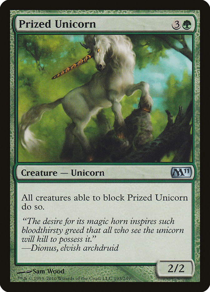 Prized Unicorn [Magic 2011] | Silver Goblin