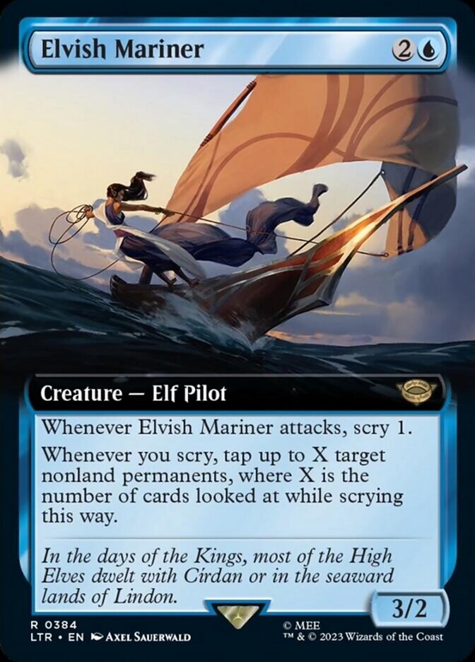 Elvish Mariner (Extended Art) [The Lord of the Rings: Tales of Middle-Earth] | Silver Goblin