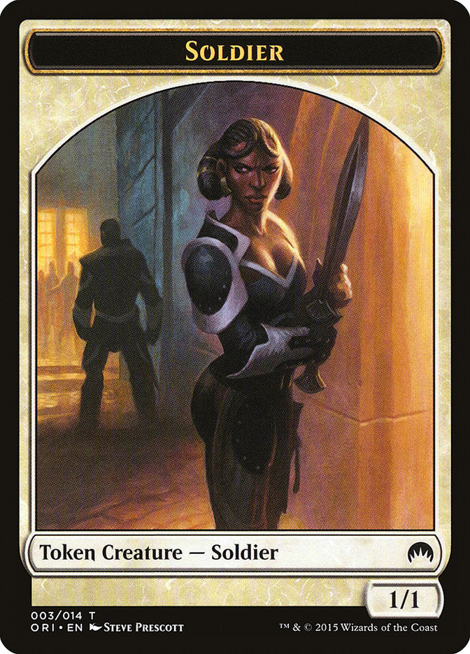 Soldier Token [Magic Origins Tokens] | Silver Goblin