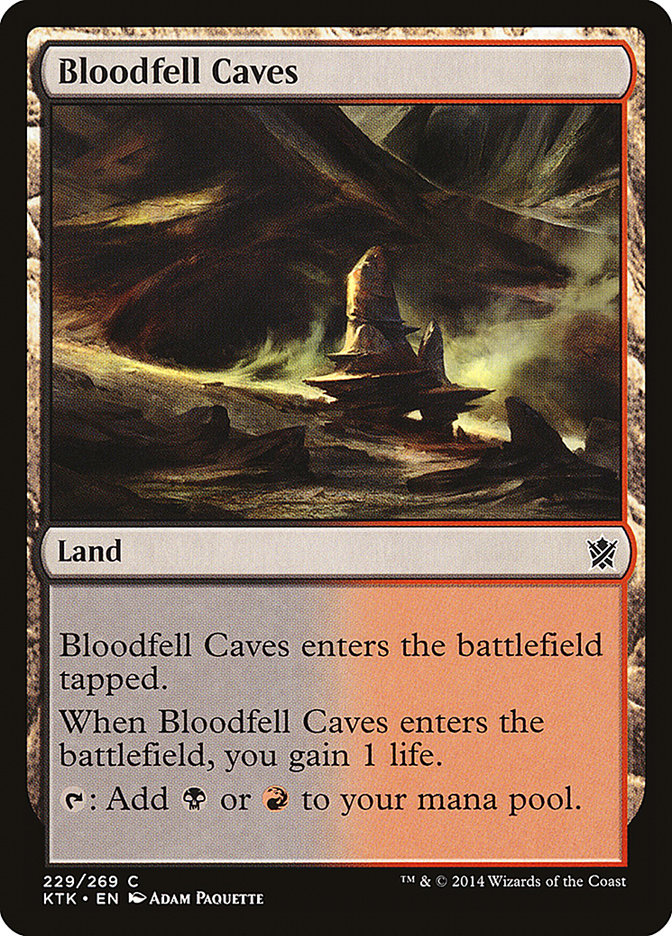 Bloodfell Caves [Khans of Tarkir] | Silver Goblin