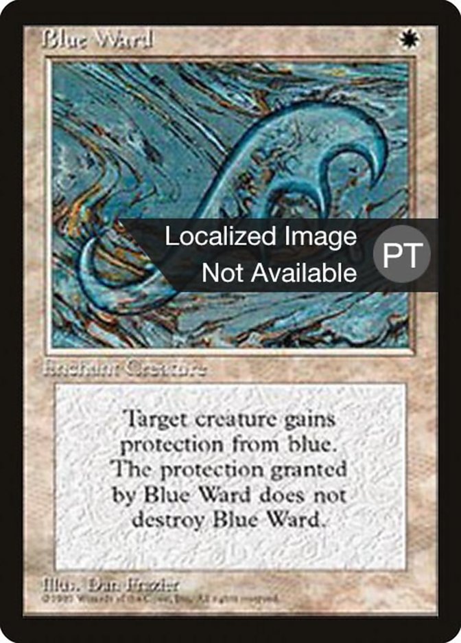Blue Ward [Fourth Edition (Foreign Black Border)] | Silver Goblin
