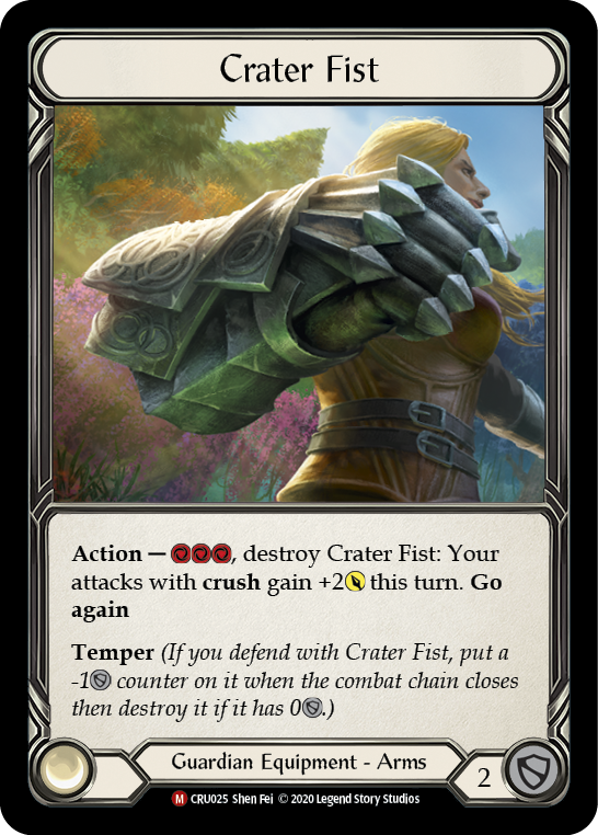 Crater Fist [CRU025] (Crucible of War)  1st Edition Cold Foil | Silver Goblin
