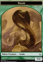 Snake // Zombie Double-Sided Token [Hour of Devastation Tokens] | Silver Goblin