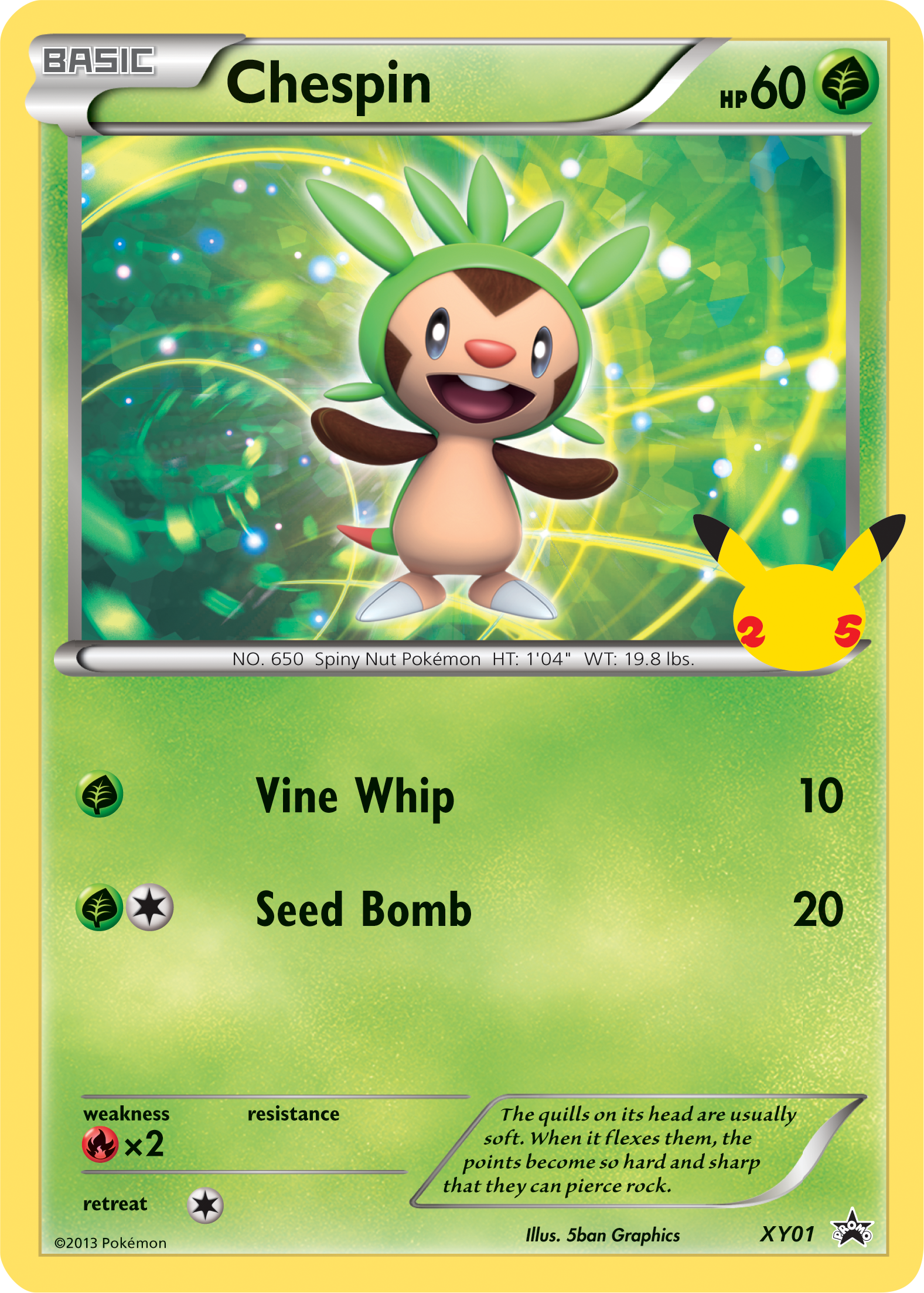 Chespin (XY01) [First Partner Pack] | Silver Goblin