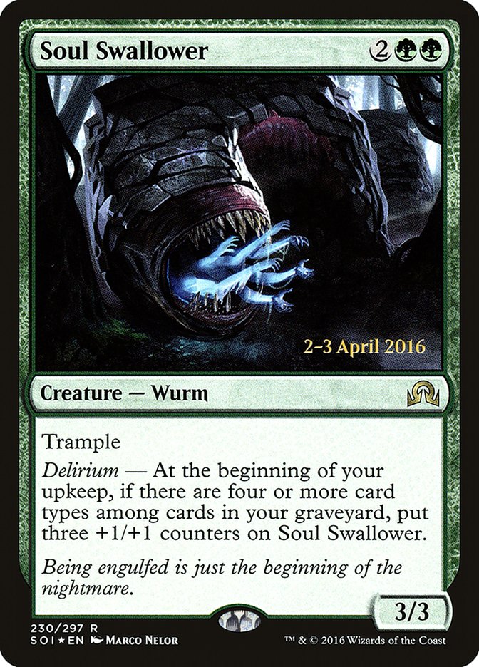 Soul Swallower [Shadows over Innistrad Prerelease Promos] | Silver Goblin