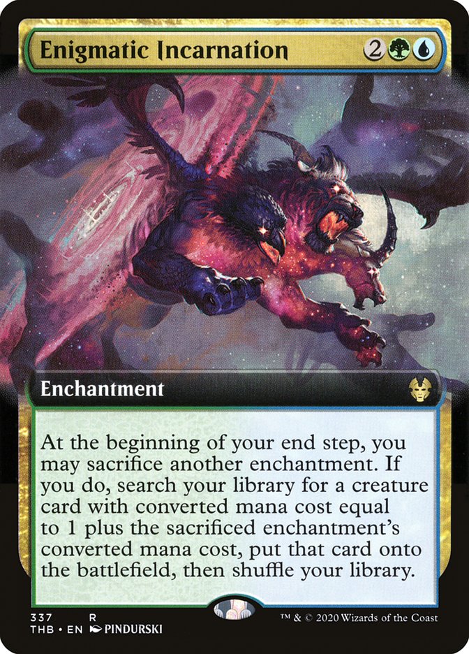 Enigmatic Incarnation (Extended Art) [Theros Beyond Death] | Silver Goblin