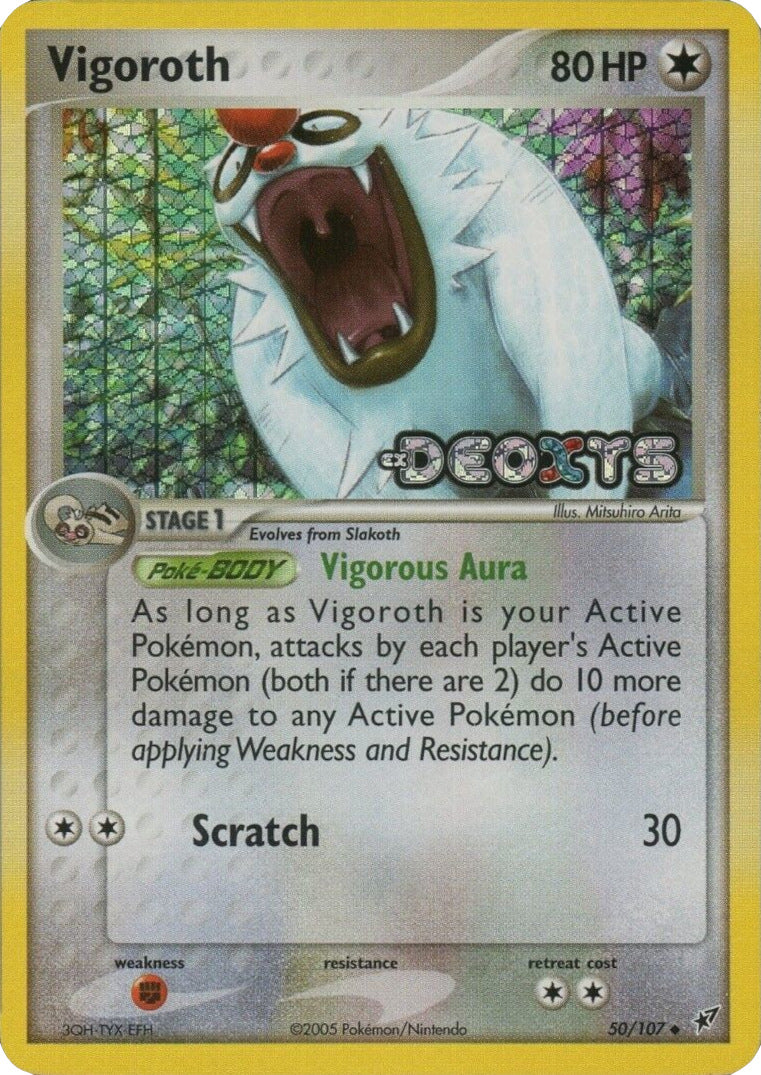 Vigoroth (50/107) (Stamped) [EX: Deoxys] | Silver Goblin