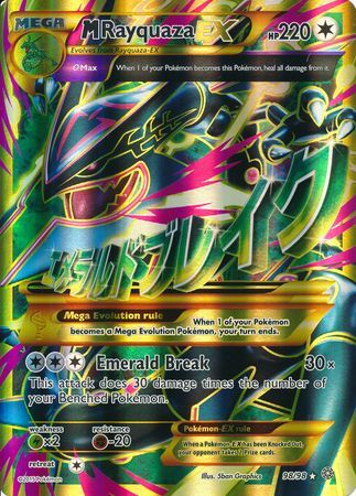M Rayquaza EX (98/98) (Jumbo Card) [XY: Ancient Origins] | Silver Goblin