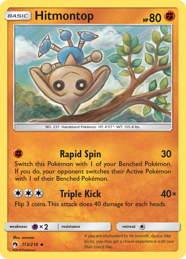 Hitmontop (113/214) [Sun & Moon: Lost Thunder] | Silver Goblin