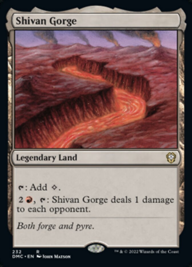 Shivan Gorge [Dominaria United Commander] | Silver Goblin