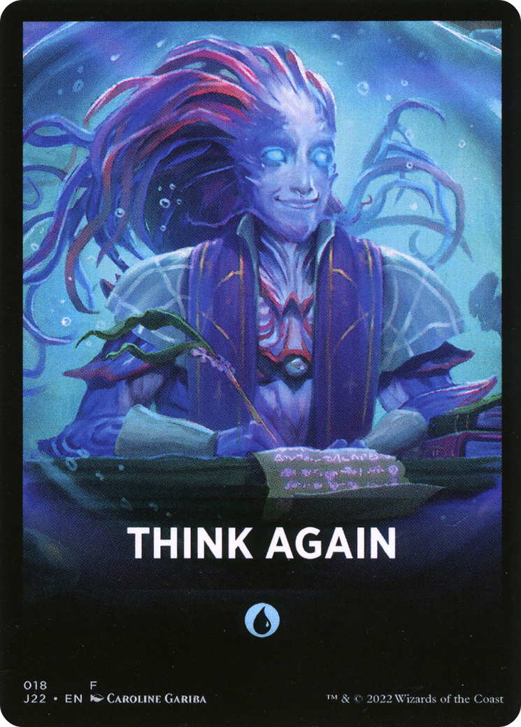 Think Again Theme Card [Jumpstart 2022 Front Cards] | Silver Goblin