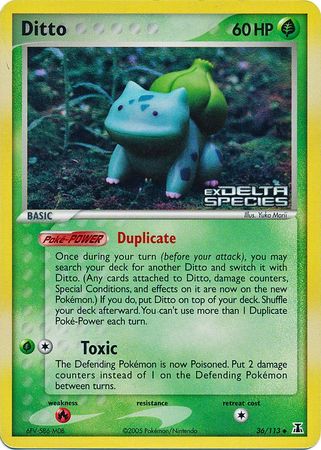 Ditto (36/113) (Stamped) [EX: Delta Species] | Silver Goblin