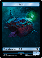 Fish // Beast Double-Sided Token [Doctor Who Tokens] | Silver Goblin