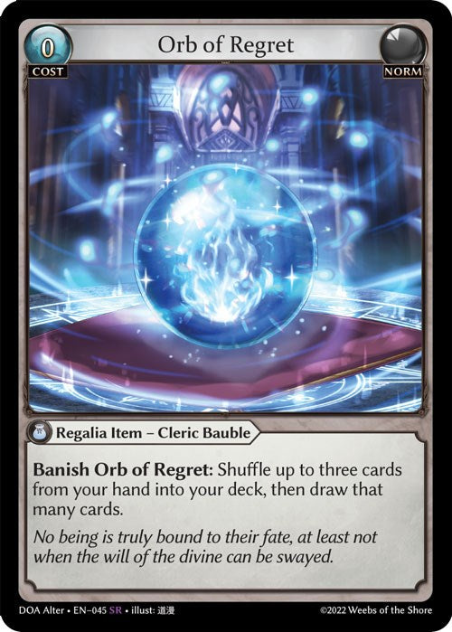 Orb of Regret (045) [Dawn of Ashes: Alter Edition] | Silver Goblin