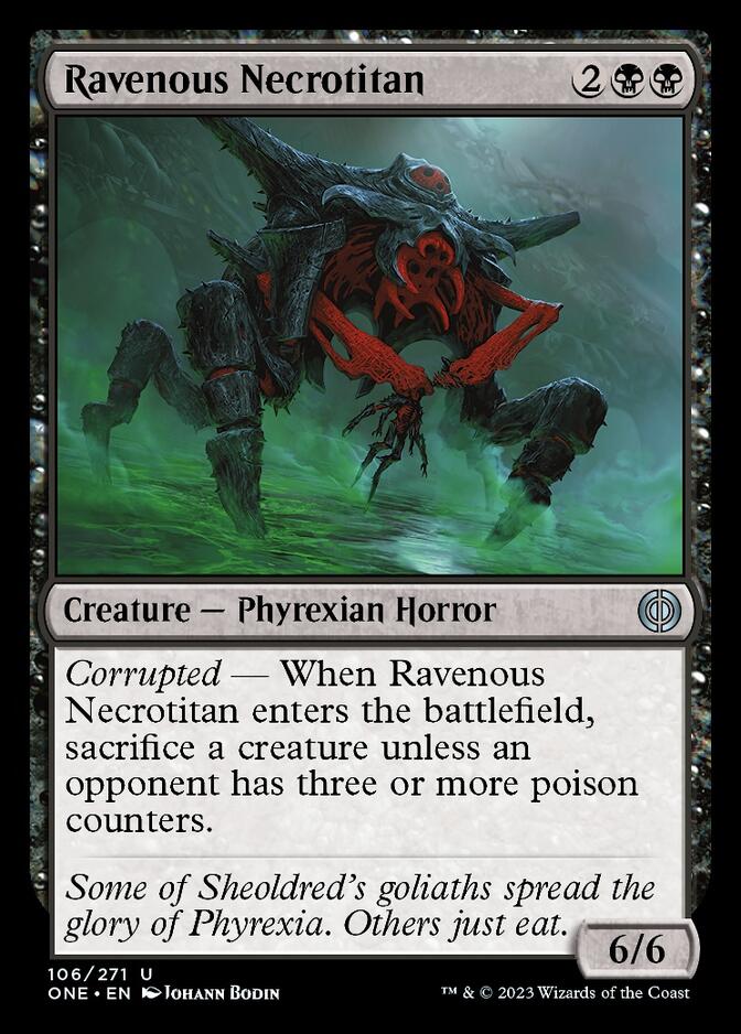 Ravenous Necrotitan [Phyrexia: All Will Be One] | Silver Goblin