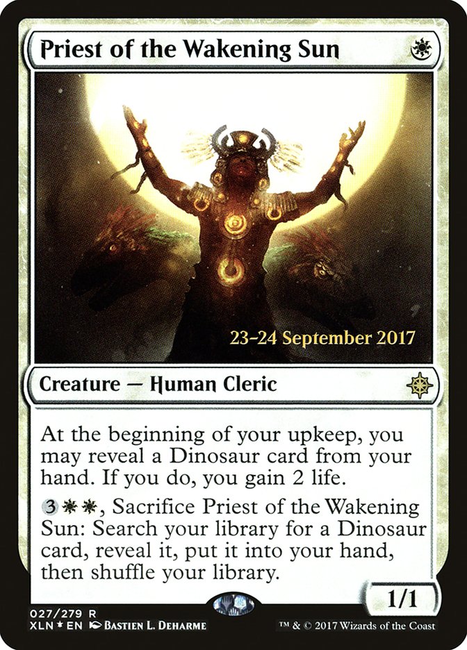 Priest of the Wakening Sun [Ixalan Prerelease Promos] | Silver Goblin