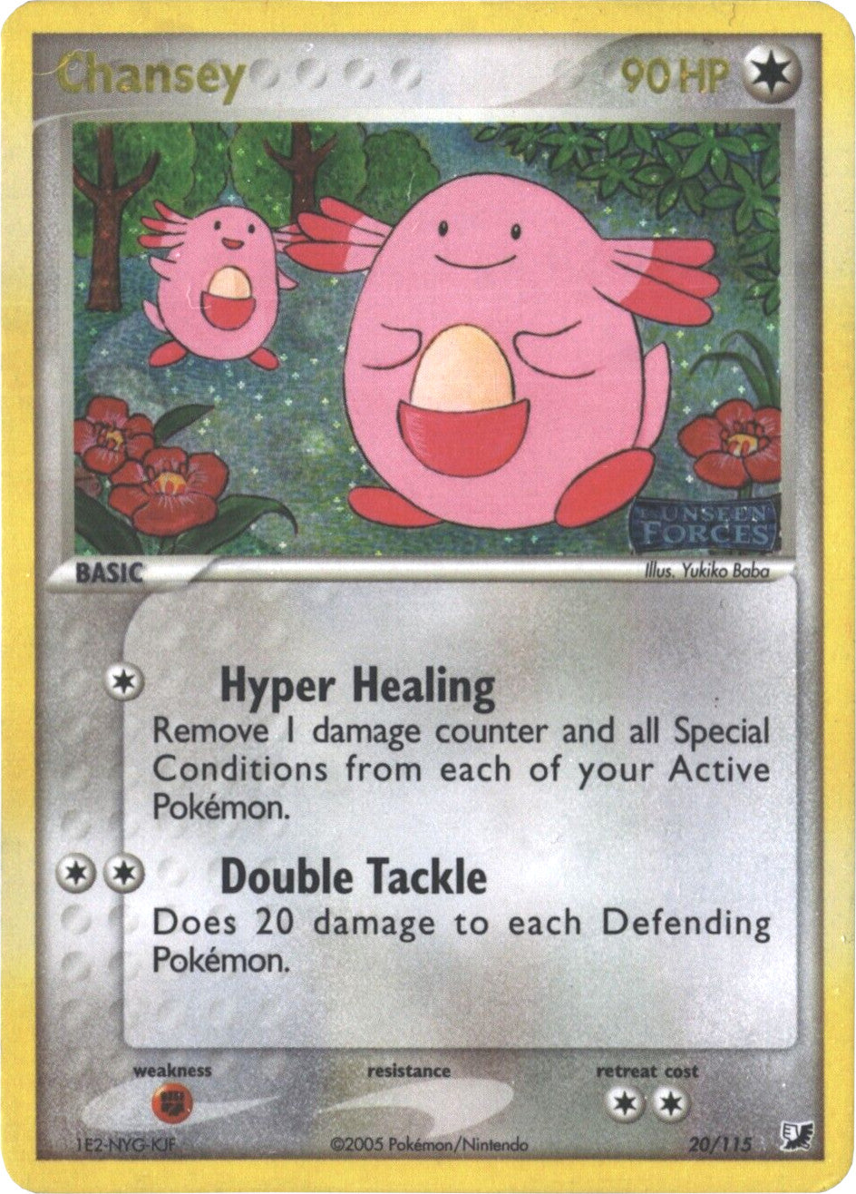 Chansey (20/115) (Stamped) [EX: Unseen Forces] | Silver Goblin