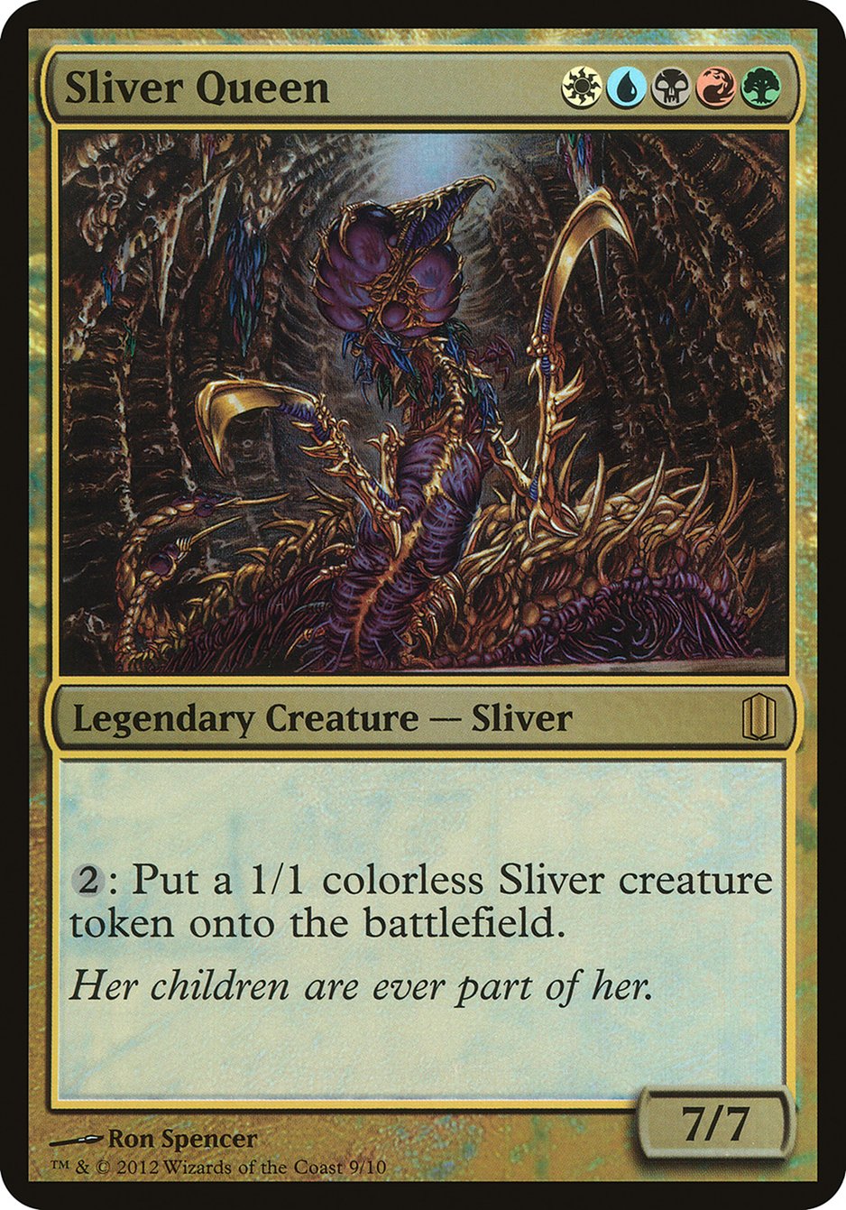 Sliver Queen (Oversized) [Commander's Arsenal Oversized] | Silver Goblin