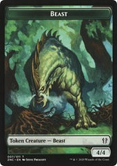 Beast // Saproling Double-Sided Token [Zendikar Rising Commander Tokens] | Silver Goblin