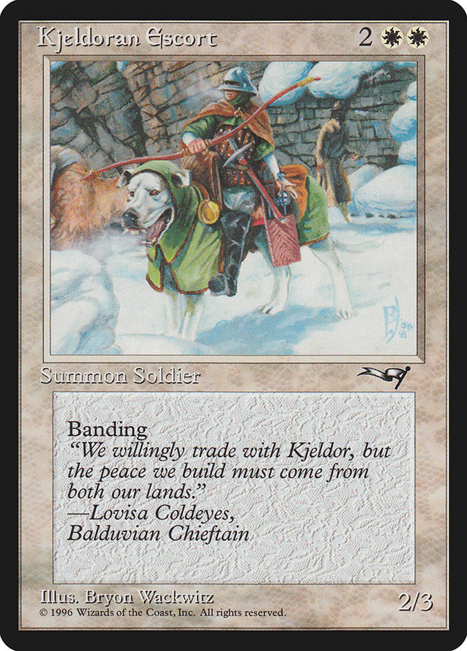 Kjeldoran Escort (Wall Background) [Alliances] | Silver Goblin