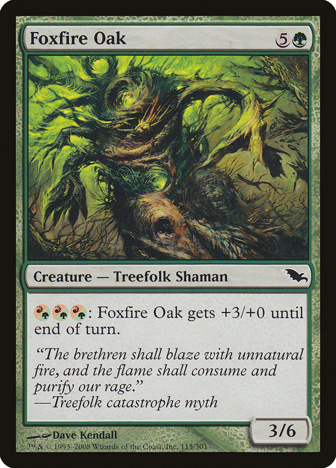 Foxfire Oak [Shadowmoor] | Silver Goblin