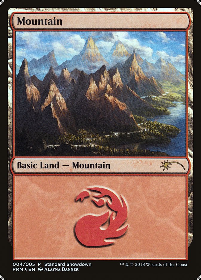 Mountain (4) [Magic 2019 Standard Showdown] | Silver Goblin